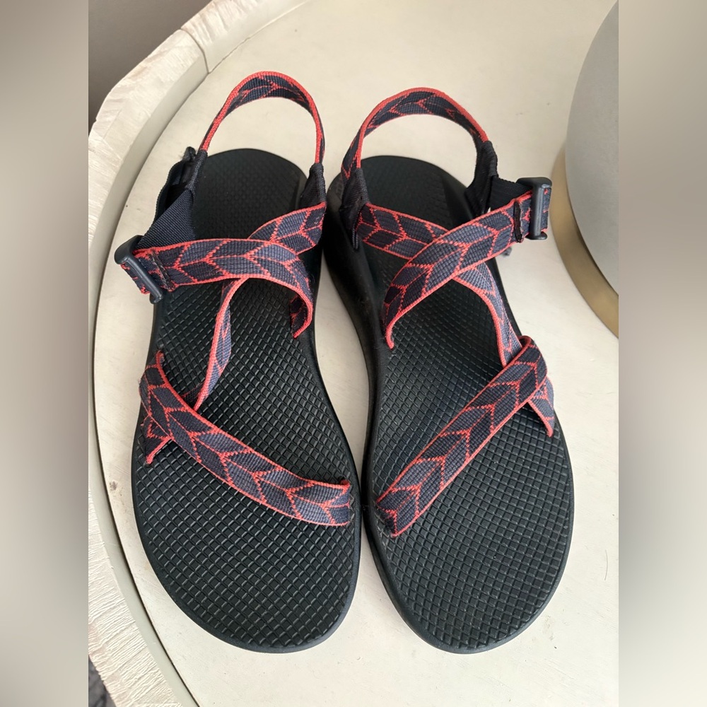 Chaco Black and Red Sandals